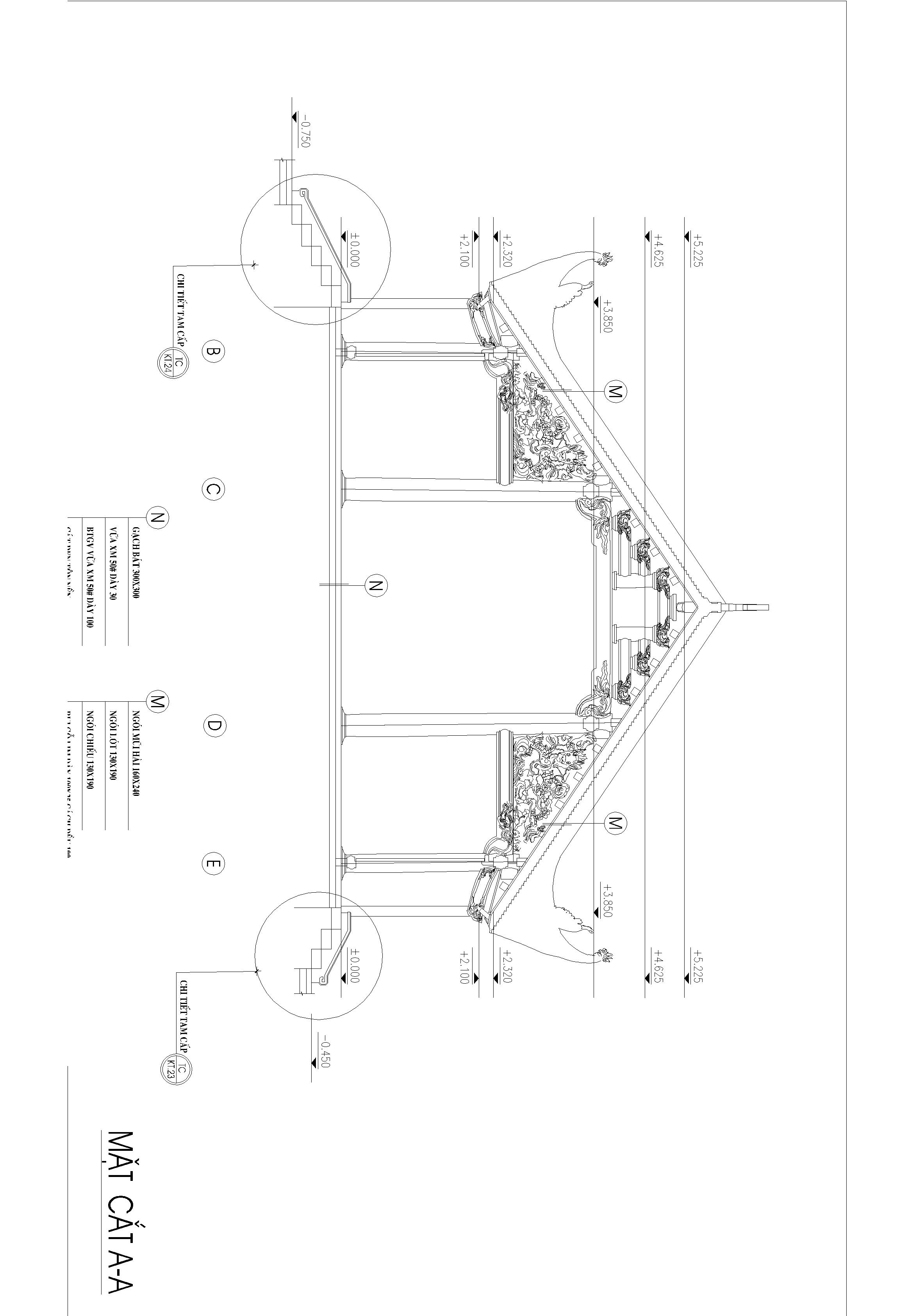 Bản vẽ Đình,Bản vẽ Đại Bái đình,Bản vẽ Tiền tế đình,Kiến trúc và kết cấu đình cổ - Full